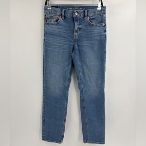 American Eagle AE Classic Blue Stretch straight Denim Jeans Women’s 4 / 29